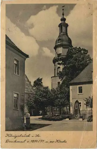 Königsbrück - Denkmal von 1870/71 -684080