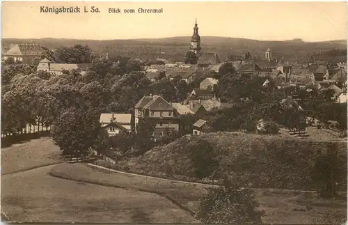 Königsbrück - Blick vom Ehrenmal -684054