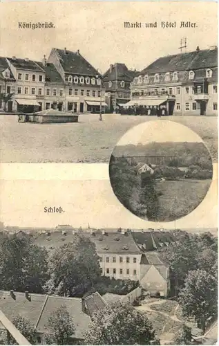 Königsbrück - Markt und Hotel Adler -684066