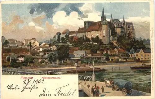 Gruss aus Meissen - Litho -684214
