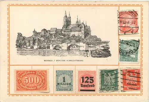 Meissen - Naumann Nähmaschinen Dresden - Litho -684228