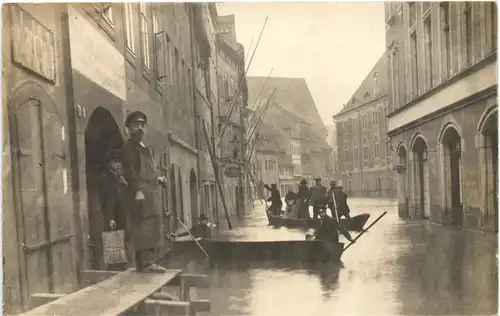 Meissen - Hochwasser 1910 - Leipzigerstrasse -684282