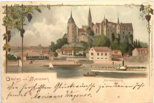 Gruss aus Meissen - Litho -684212