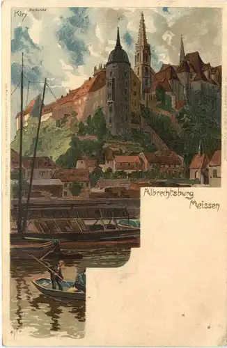 Gruss aus Meissen - Litho -684216