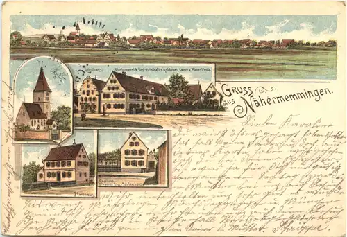 Gruss aus Nähermemmingen - Litho - Nördlingen -675154