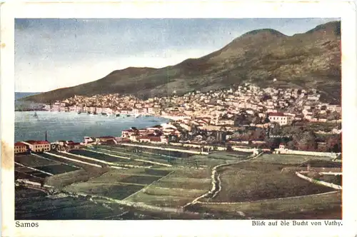Samos - Blick auf die Bucht von Vathy -684394