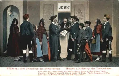 Schwarzwald - Hannes und Michel vor der Theaterkasse -684790