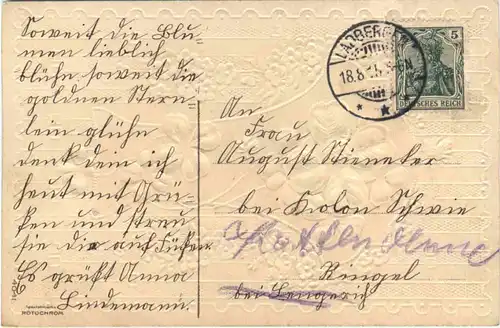 Namenstag - Prägekarte -684678