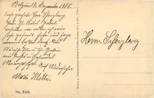 Langemark mit zerschossenem Bahnhof -684626