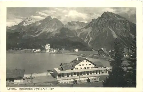 Arosa - Obersee und Bahnhof -684698