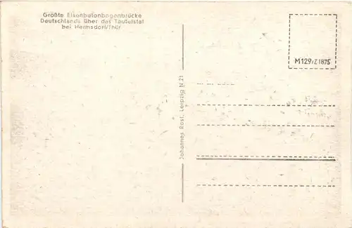 Teufelsbrücke der Autobahn bei Hermsdorf -684636