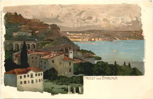 Trieste von Barcola - Litho -684938