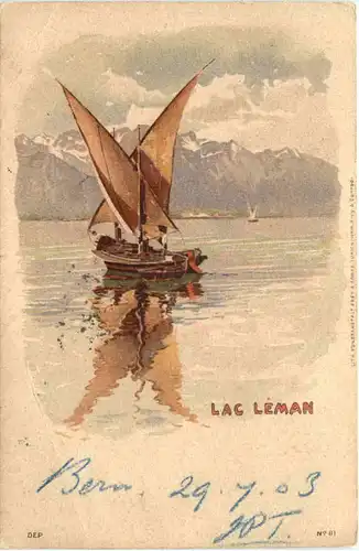 Lac Leman - Litho -684972