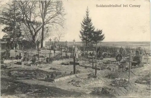 Soldatenfriedhof bei Cernay - Feldpost 10 Ersatz Div -685048
