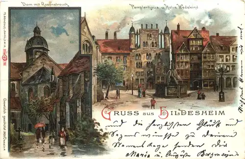 Gruss aus Hildesheim - Litho -685200
