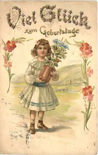 Geburtstag - Prägekarte -685088