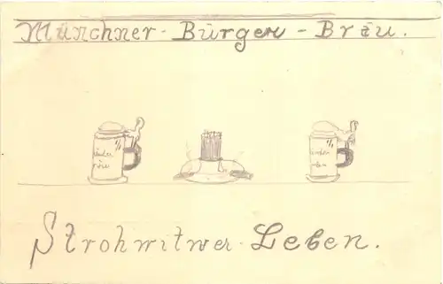 München - Bürger Bräu - handgemalt -685270