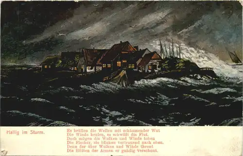 Hallig bei Sturm -685340