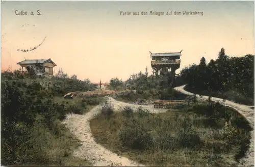 Calbe a. S. - Partie aus den Anlagen auf dem Wartenberg -685360