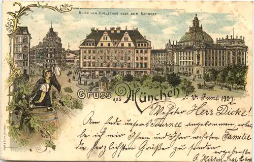 Gruss aus München - Litho -685420