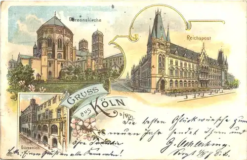 Gruss aus Köln - Litho -685474