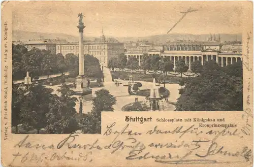 Stuttgart - Schlossplatz mit Königsbau -685442