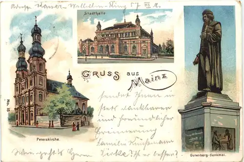 Gruss aus Mainz - Litho -685458