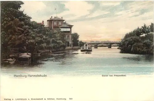 Hamburg - Harvestehude - Canal bei Frauenthal -685518