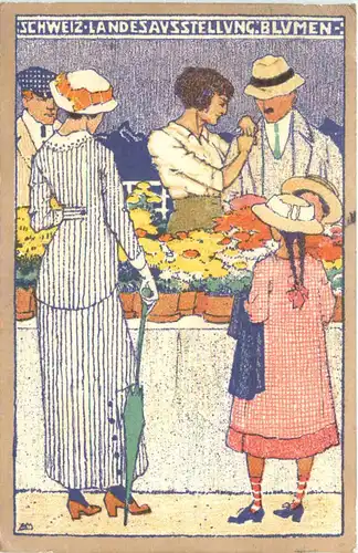 Bern - Schweiz. Landesausstellung 1914 - Blumen -685574