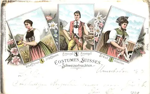 Costumes Suisses - Litho -685694