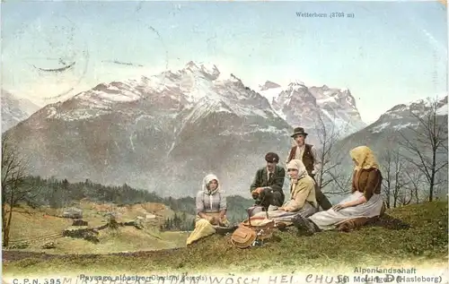 Alpenlandschaft bei Meiringen Hasliberg -685630