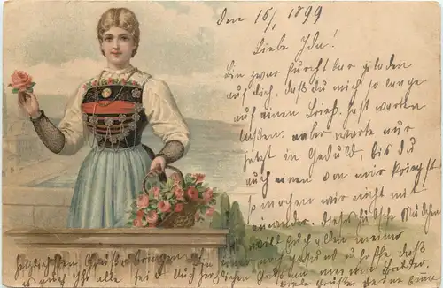 Schweiz - Trachten - Litho -685686