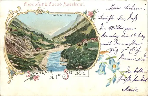 Souvenir de la Suisse - Vallee de la Reuss - Litho -685832
