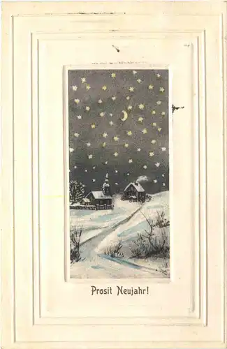 Neujahr - Prägekarte -685898