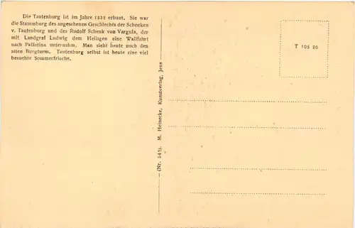 Tautenburg Thür., Die Tautenburg -546992