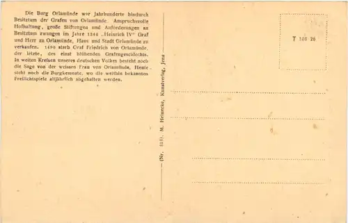 Orlamünde, Alte Burgkemnate Freilichtbühne -546990