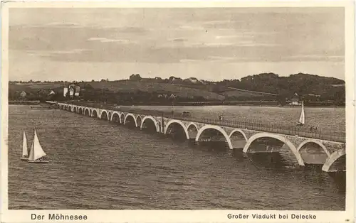 Der Möhnesee, Grosser Viadukt bei Delecke -547284