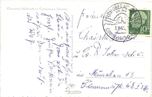 Oberaudorf/Mühlbach mit Grafenburg u. Spitzstein -547186