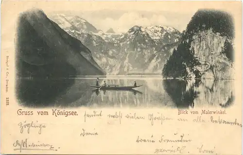 Gruss vom Königsee, Blick vom Malerwinkel -547292