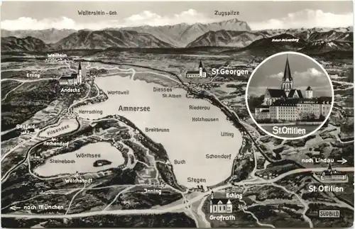 Ammersee und Umgebung, St. Ottilien -547428