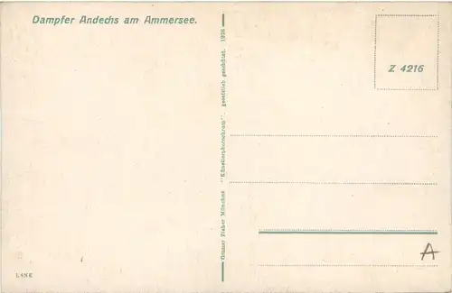 Am Ammersee, Dampfer Andechs -547506