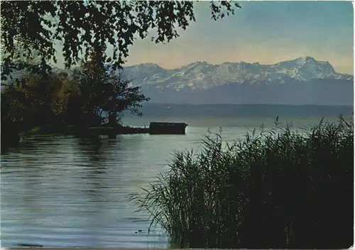 Starnbergersee, Blick gegen Zugspitze -547612