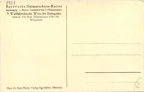 Wies b. Steingaden, Wallfahrtskirche, Westportal -547888