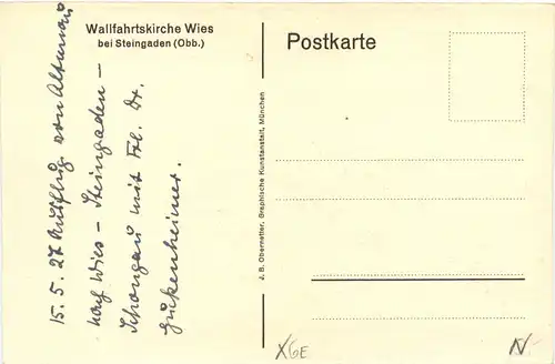 Wies b. Steingaden, Wallfahrtskirche, Mittelschiff -547900