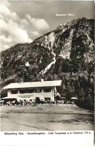 Ruhpolding, Rauschbergbahn-Cafe Taubenhaus -548284