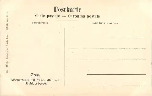 Graz, Glockenturm mit Casematten am Schlossberge -548384