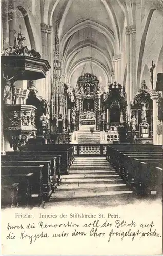 Fritzlar, Inneres der Stiftskirche St. Petri -548198