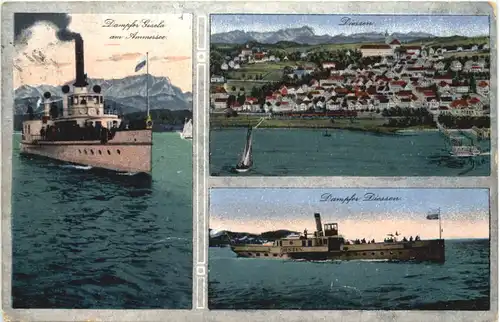 Am Ammersee, div. Bilder der Dampfer Gisela und Diessen -548574