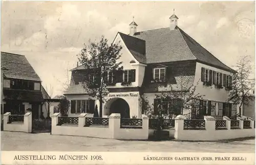 München, Ausstellung 1908, Ländliches Gasthaus -548944