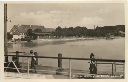 Stegen am Ammersee vom Dampfer aus gesehen -549028